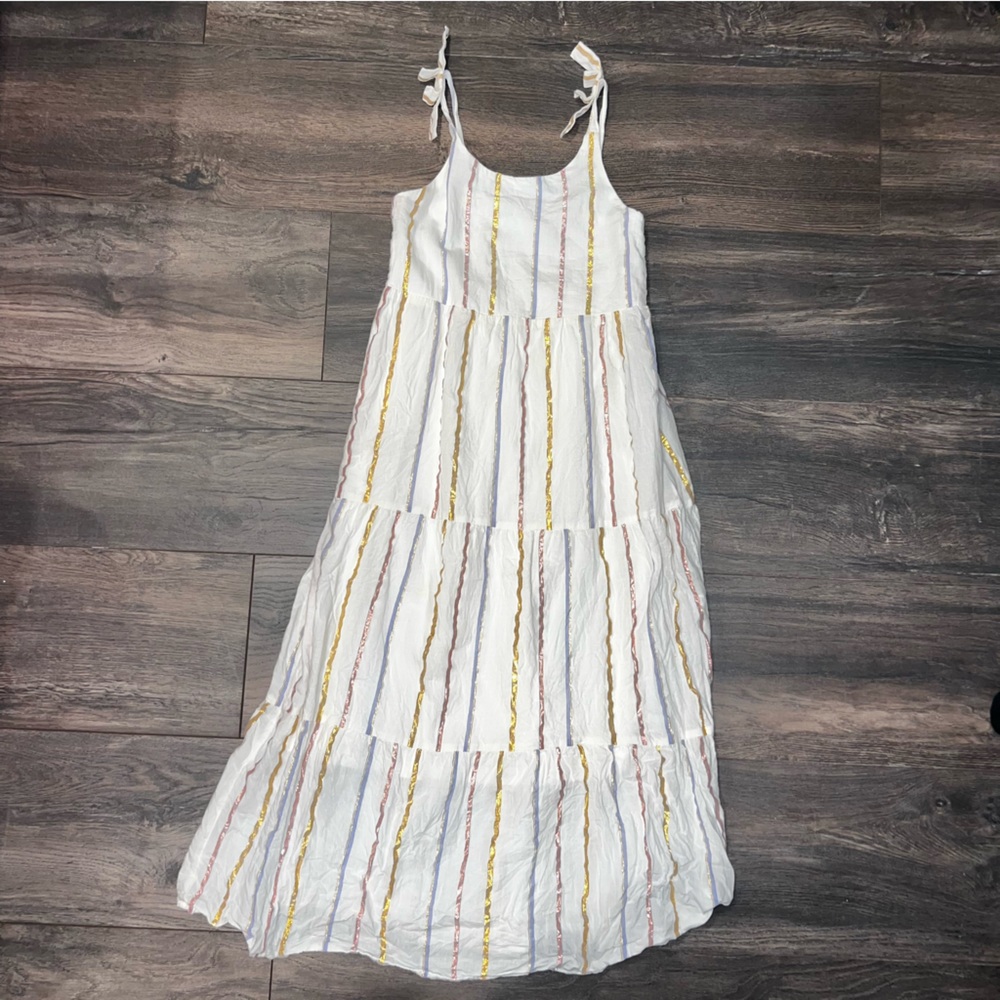 Old Navy metallic stripe dress M